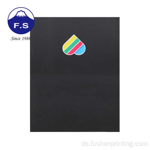 Design Logo Folie Art Paper Postkarten WTIH -Umschlag